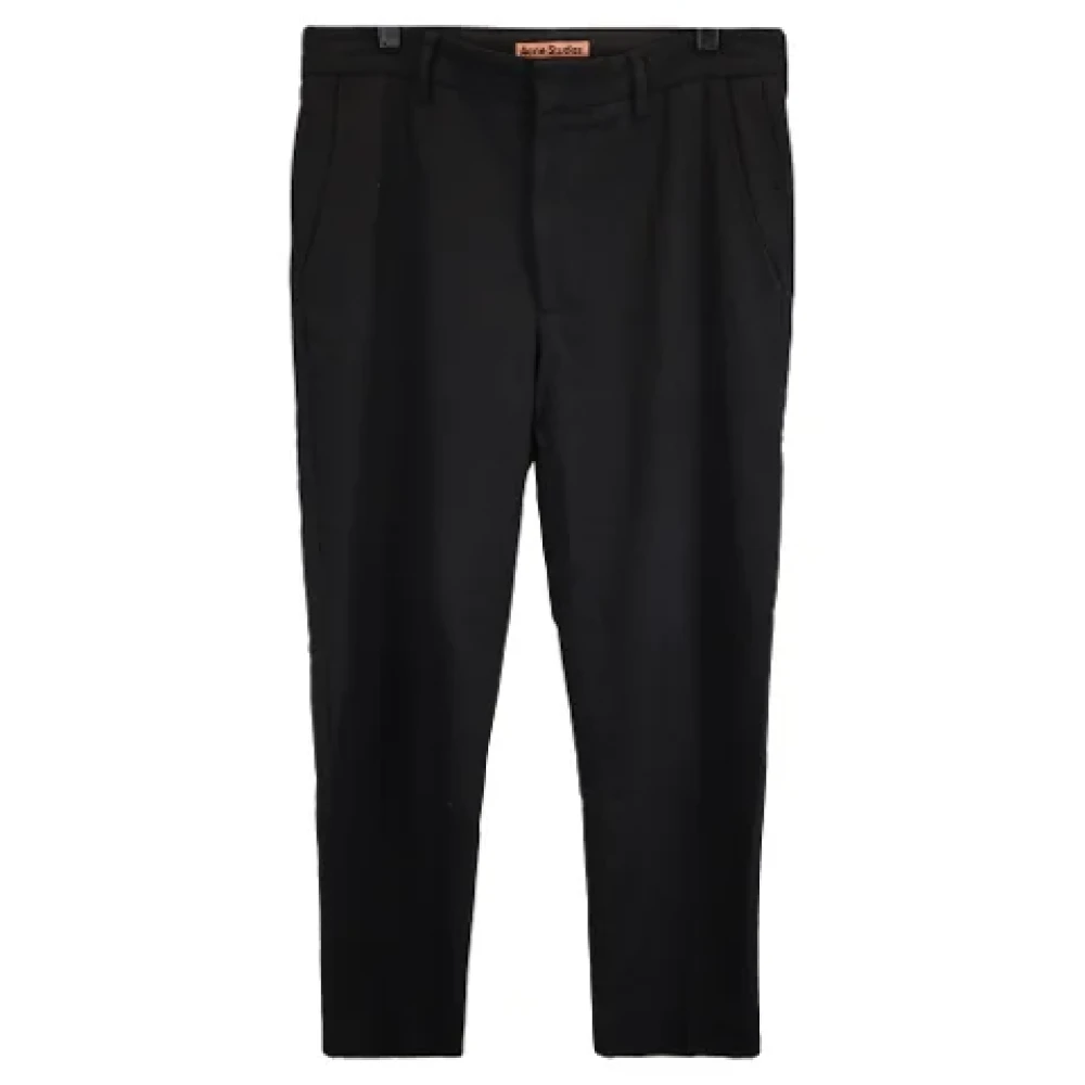 Acne Studios Pre-owned Cotton bottoms Black Heren