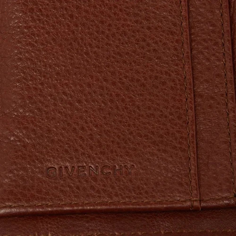 Givenchy Pre-owned Leather wallets Brown Dames