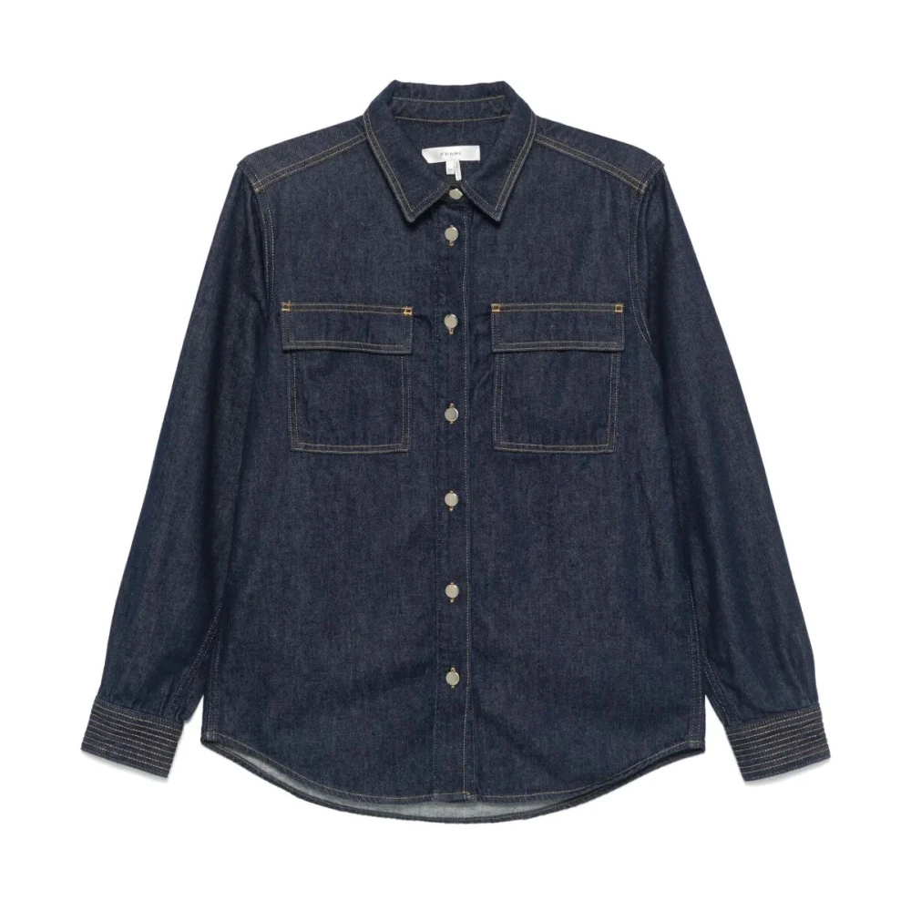 Blouses & Shirts > Denim Shirts - - Frame - Modalova