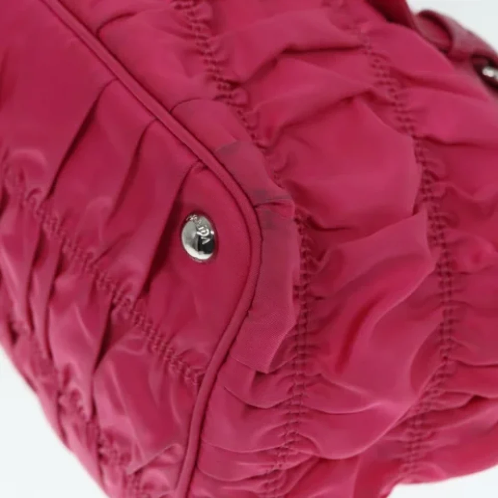 Prada Vintage Pre-owned Leather prada-bags Pink Dames