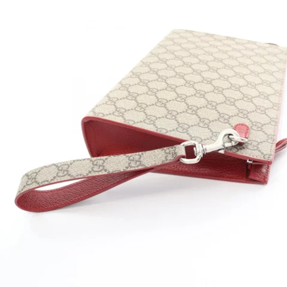 Gucci Vintage Pre-owned Plastic gucci-bags Beige Dames