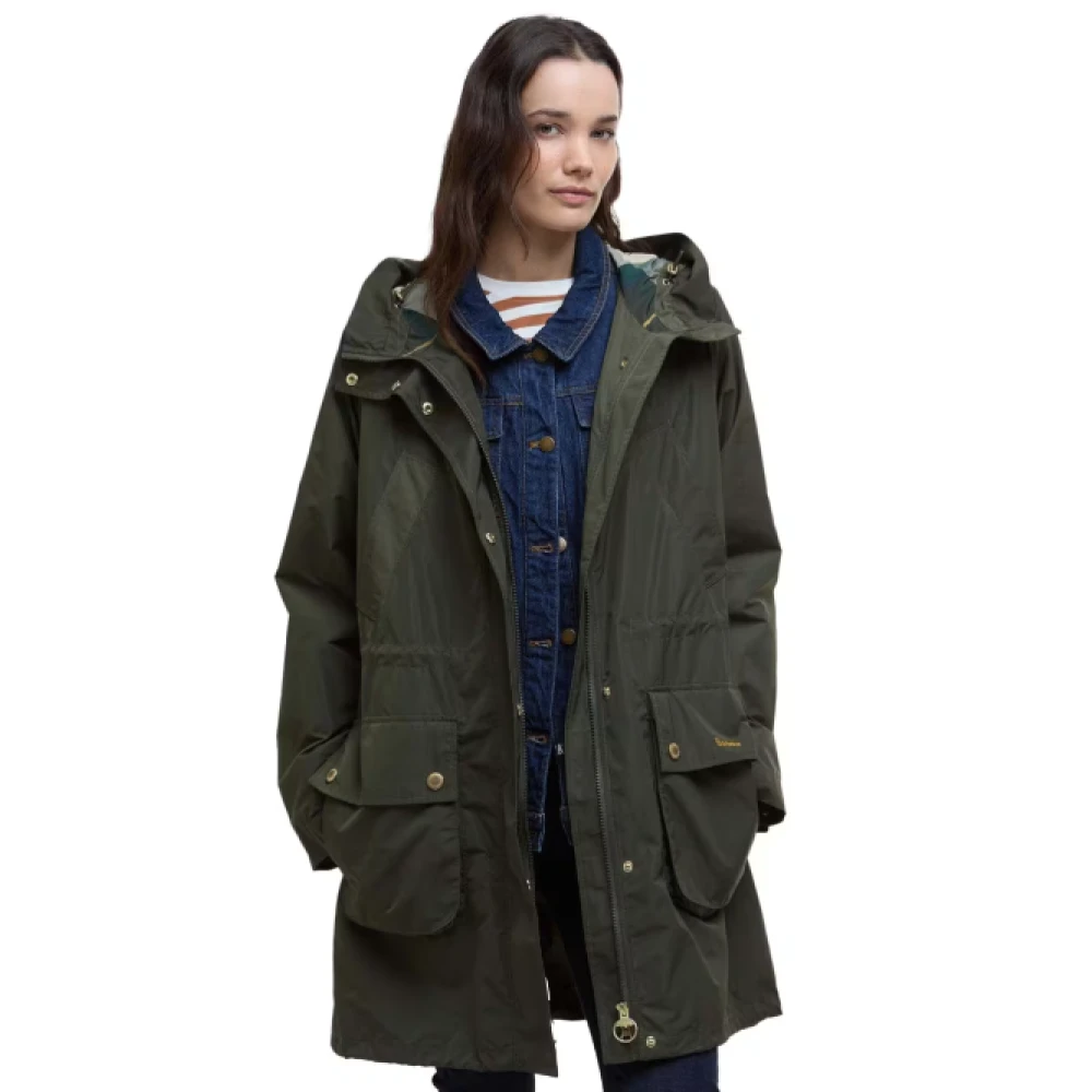 Barbour Regenjas voor mannen en vrouwen Green Dames