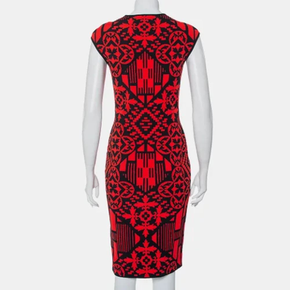 Alexander McQueen Pre-owned Knit dresses Red Dames
