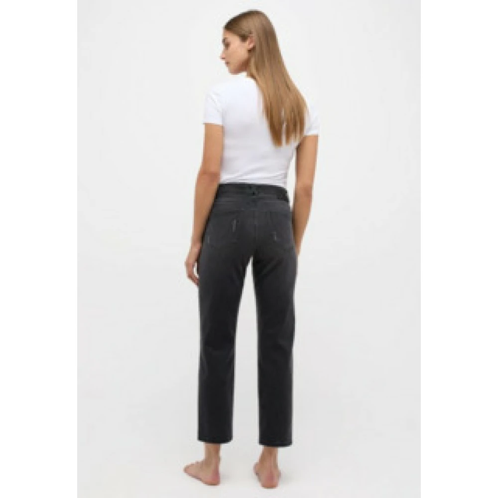 Angels Zwarte Diamant Crop Top Black Dames