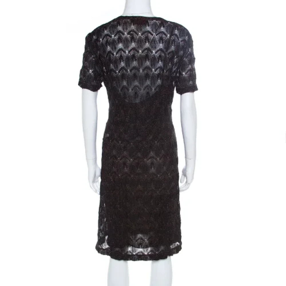 Missoni Pre-owned Knit dresses Black Dames