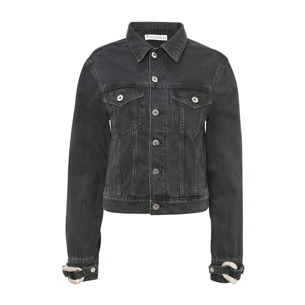 Jw Anderson Women's Black Denim Trucker Jacket
