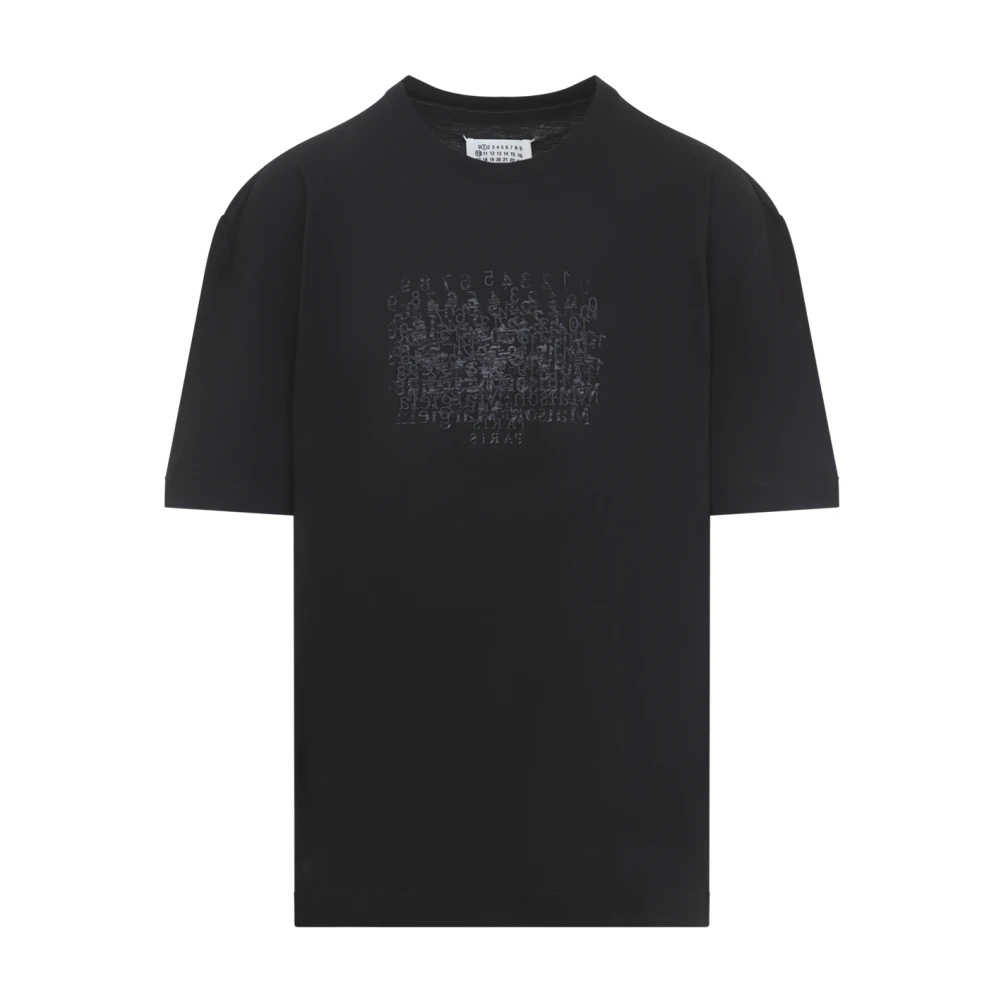Maison Margiela Men's Black Washed Cotton T-Shirt - T-Shirts - L - Tops
