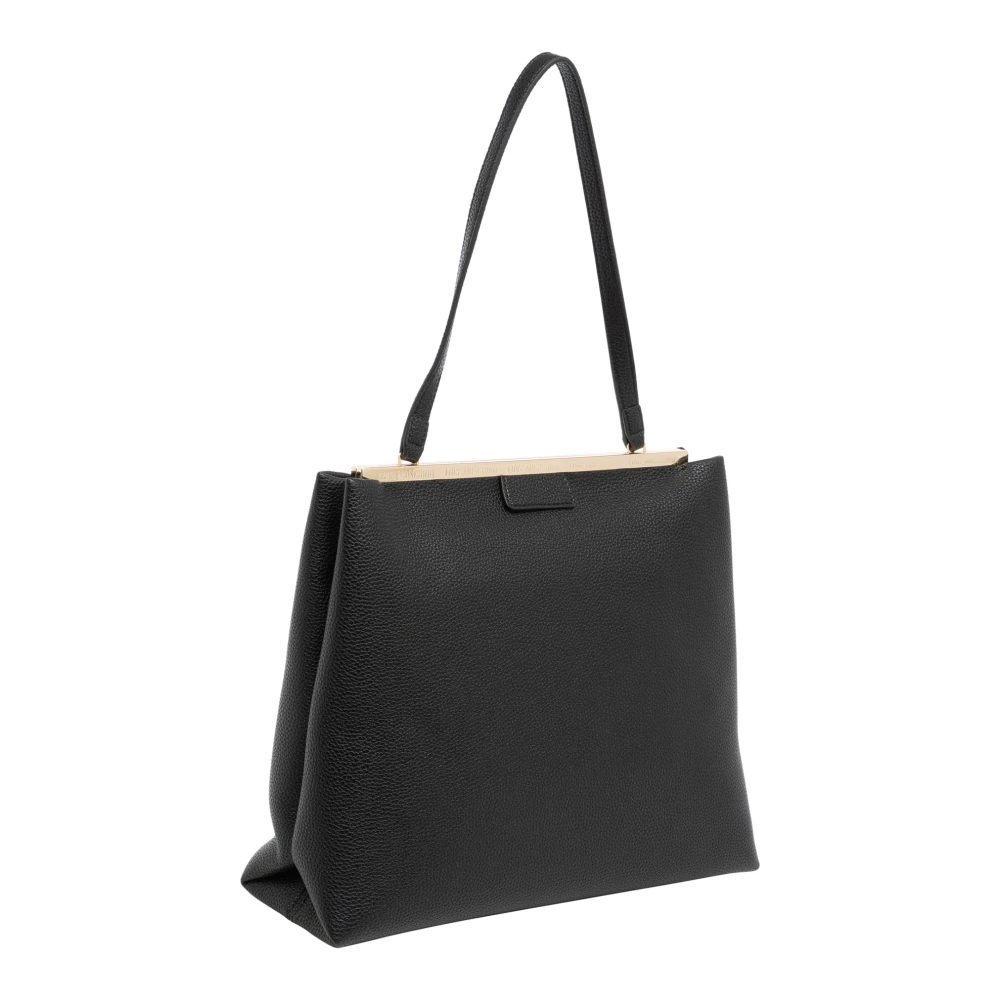Love Moschino Logo Tote Tas met Kliksluiting Black Dames
