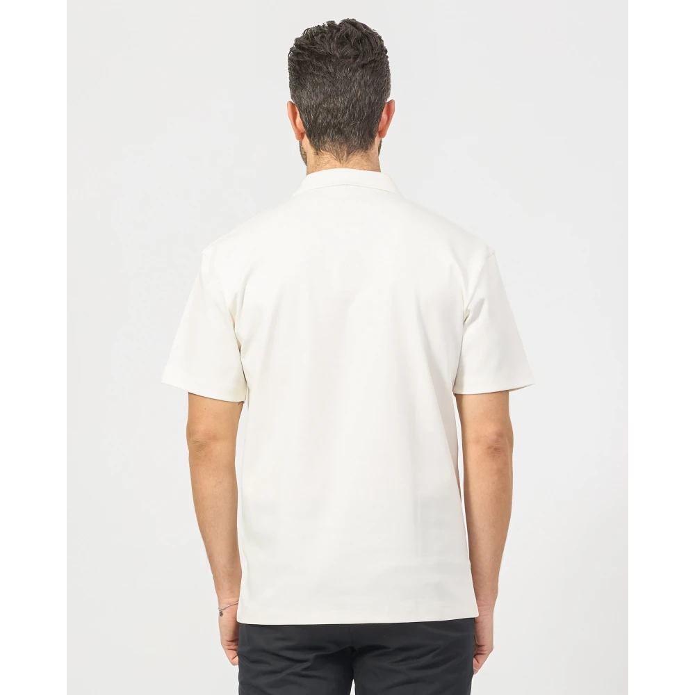 Hugo Boss Zachte witte polo shirt regular fit White Heren