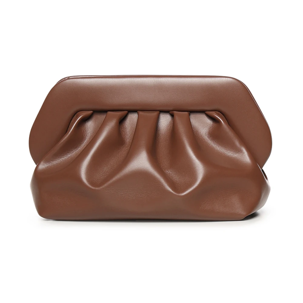 Themoirè Women's Brown Clutches, One Size, Clutches