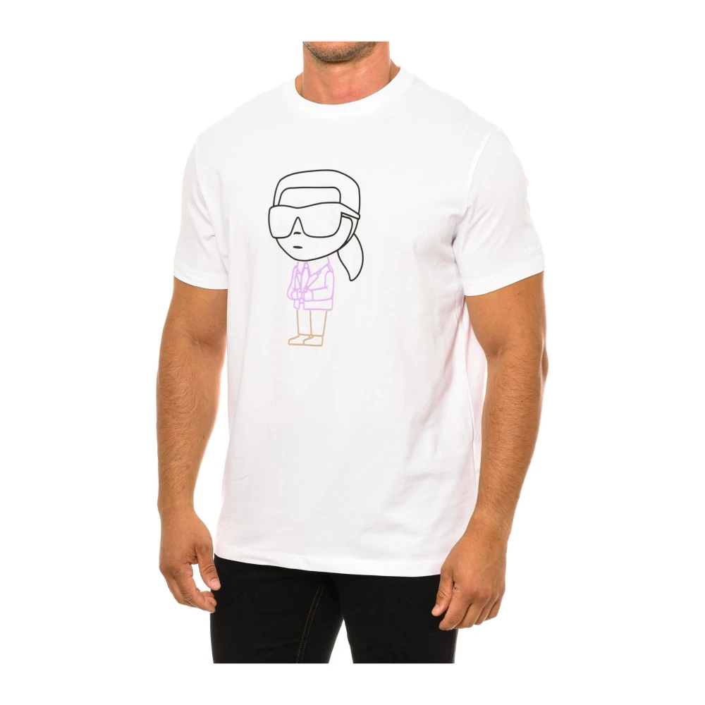 Karl Lagerfeld Klassiek T-shirt met korte mouwen White Heren