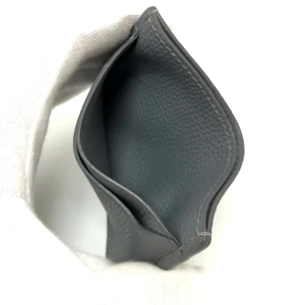 Loewe Pre-owned Leather wallets Gray Dames