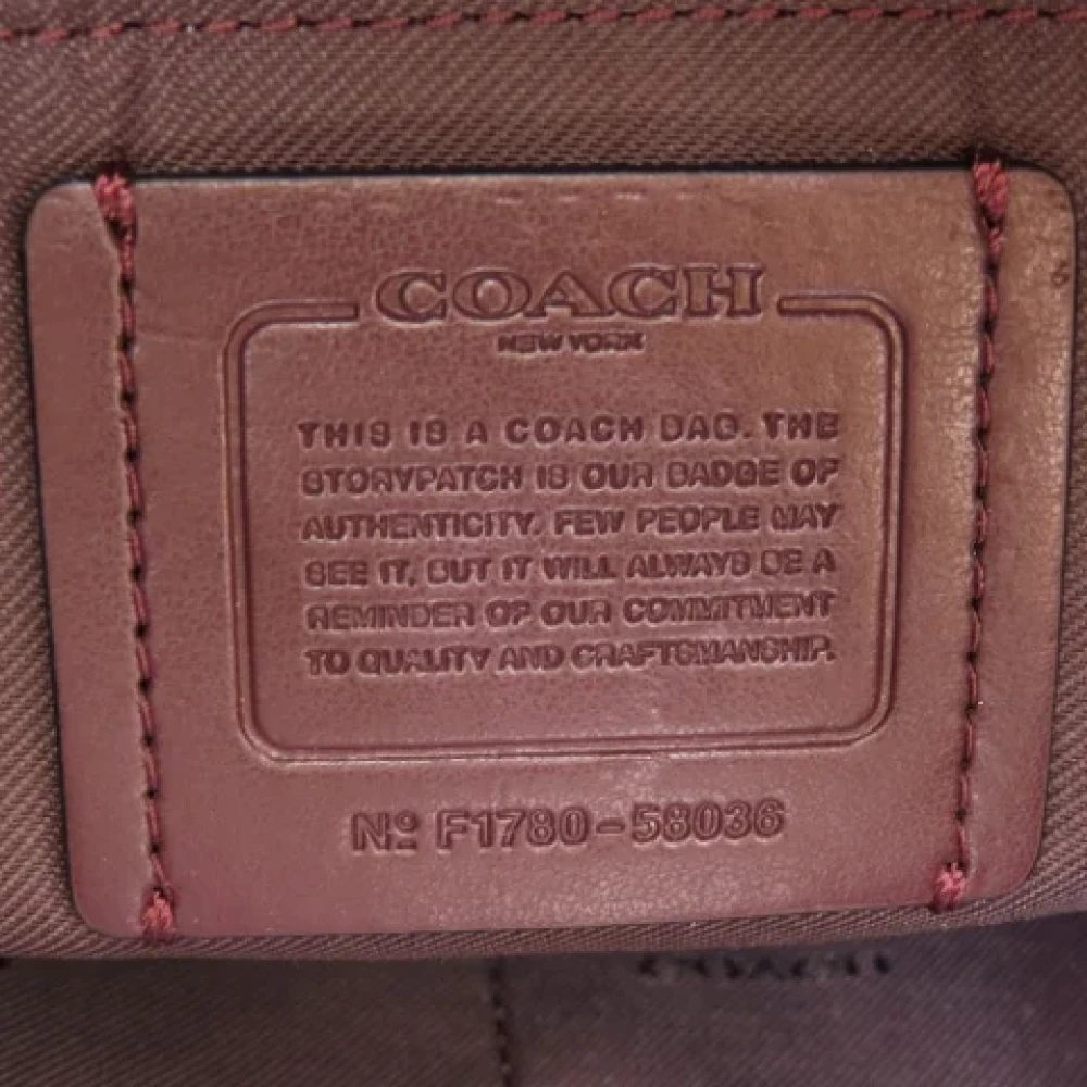 Coach Pre-owned Leather shoulder-bags Purple Dames