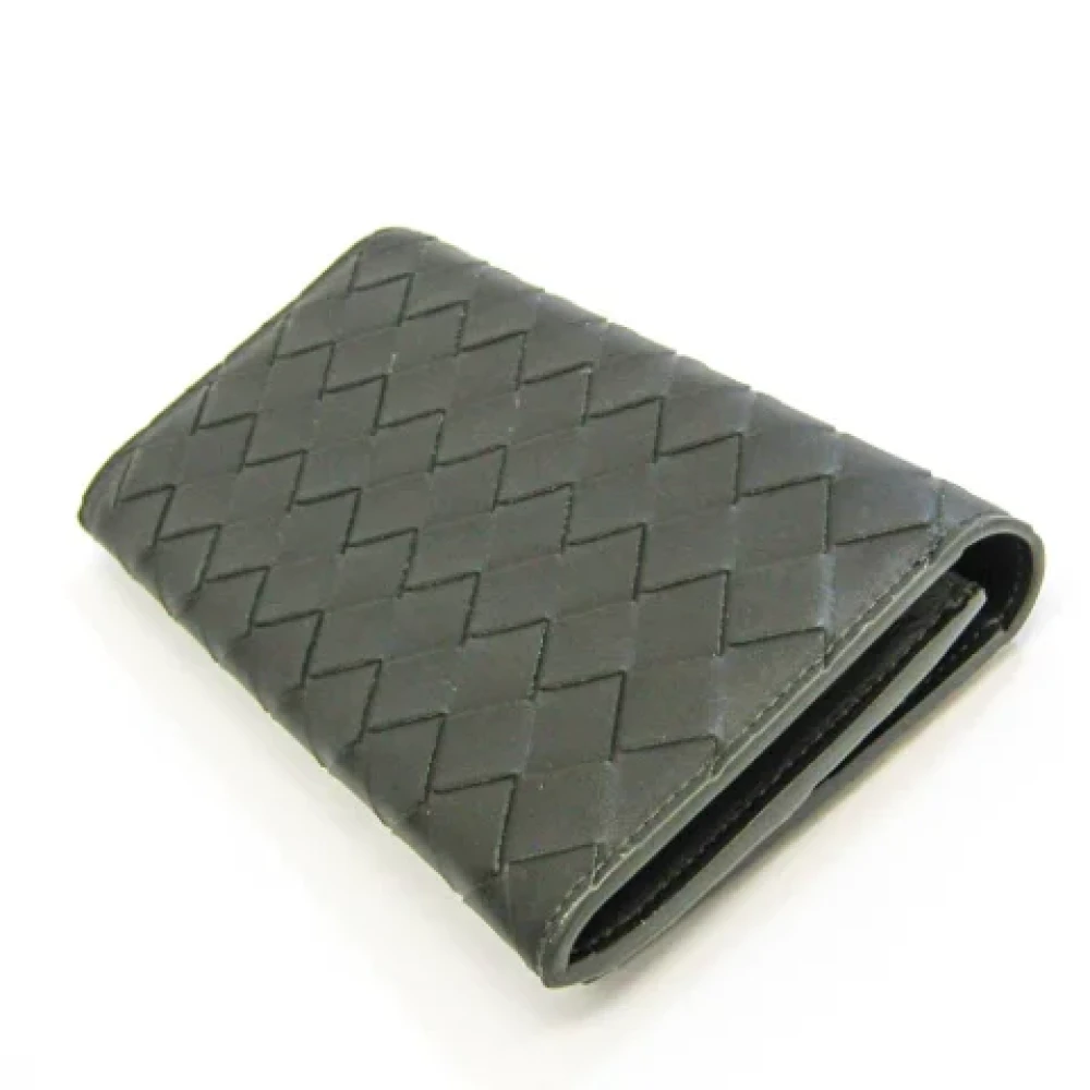 Bottega Veneta Vintage Pre-owned Leather wallets Black Dames