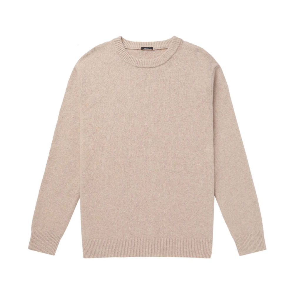 Denham The Jeanmaker Crew Knit Pullover Beige Heren