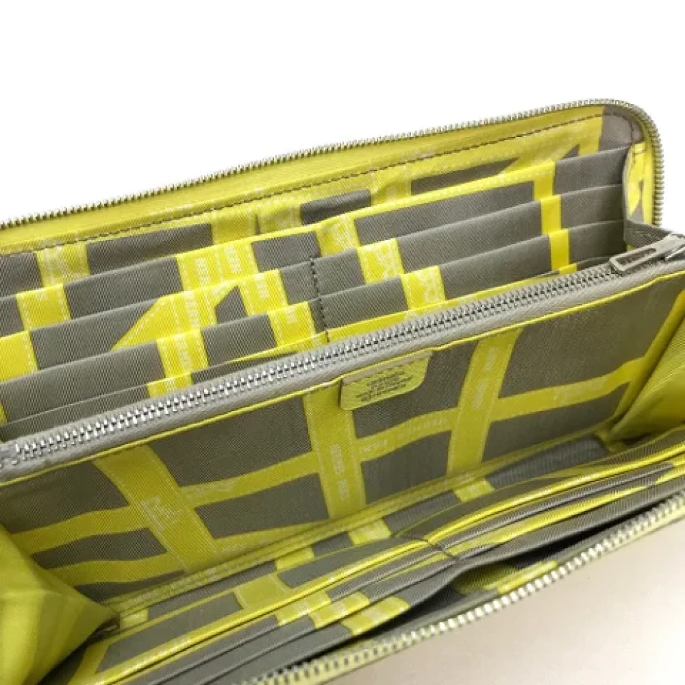 Hermès Vintage Pre-owned Leather wallets Yellow Dames