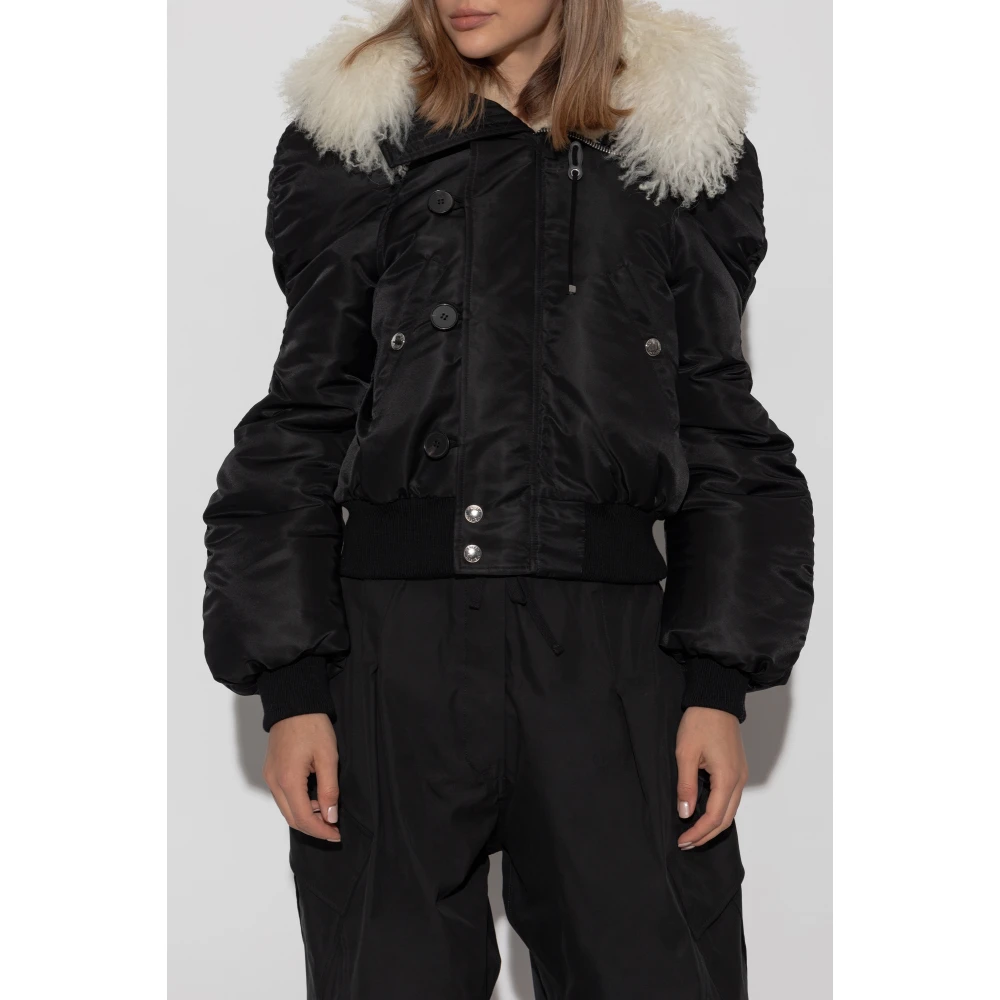 alexander mcqueen Jas type bomber Black Dames