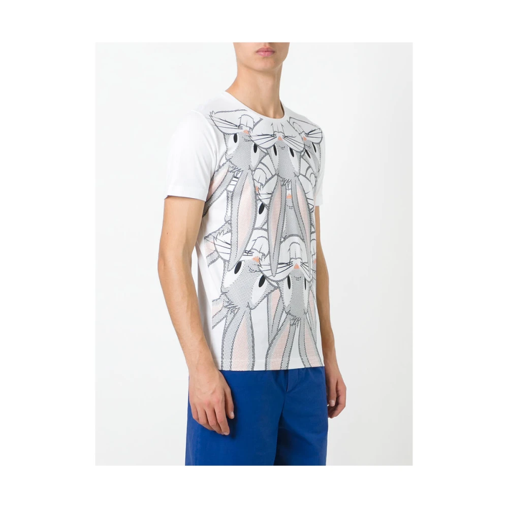 Iceberg Witte Bugs Bunny Katoenen T-shirt White Heren