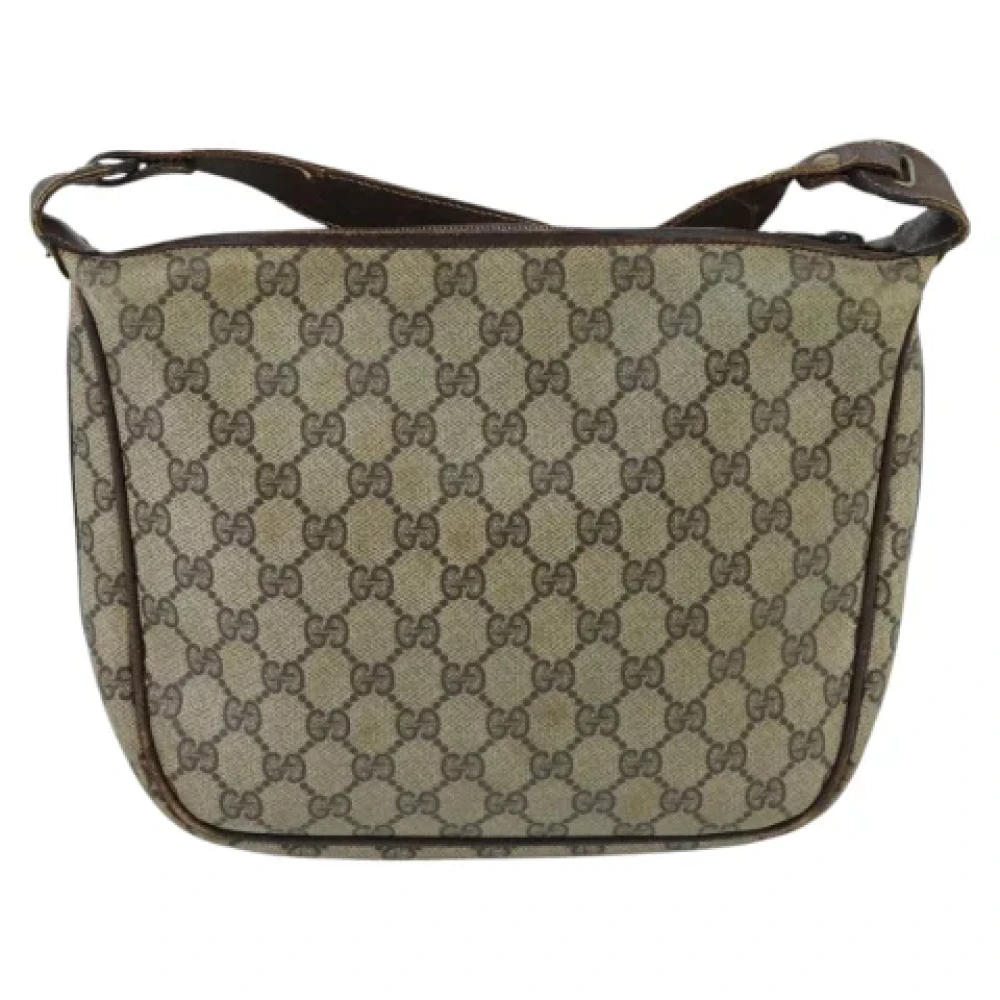 Gucci Vintage Pre-owned Canvas shoulder-bags Beige Dames