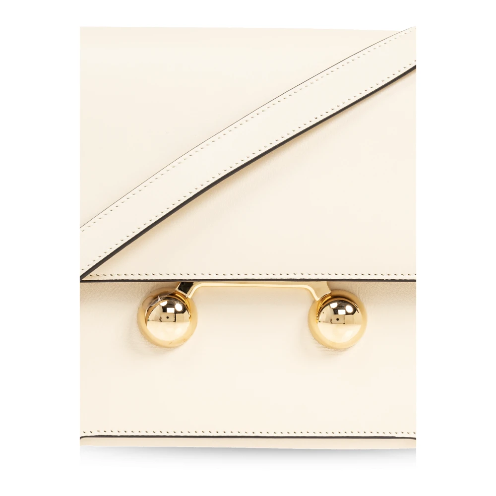 Marni Schoudertas Trunkaroo Medium Beige Dames