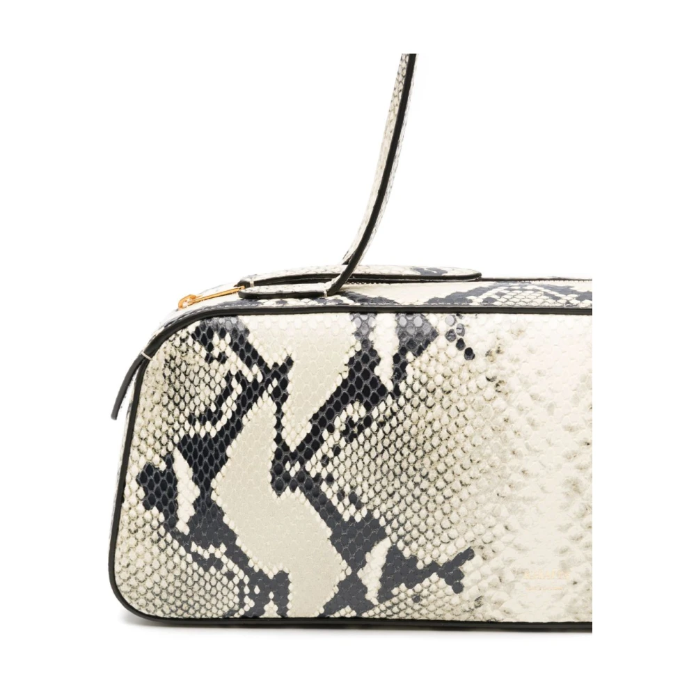 Khaite Slangenprint Leren Tote Tas Beige Dames