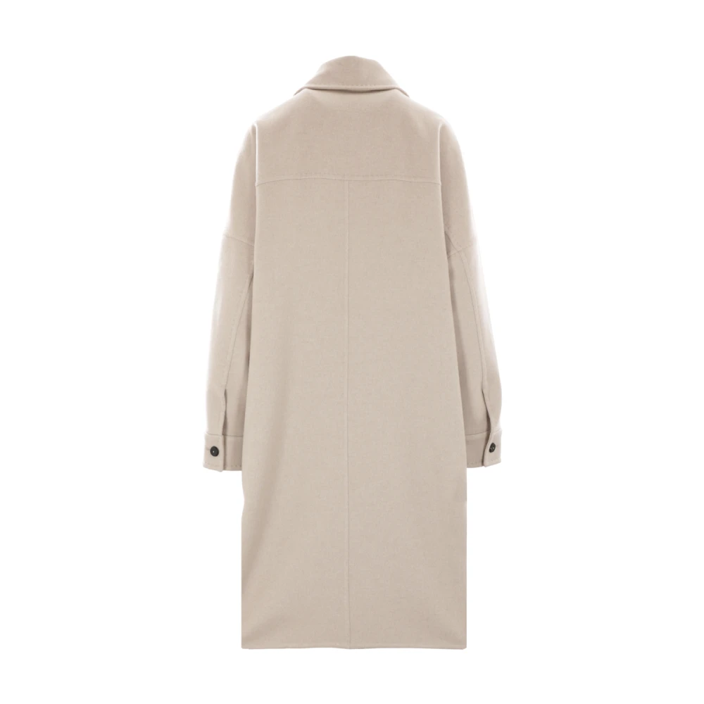 Max Mara Beige Cashmere Oversize Coat Beige Dames