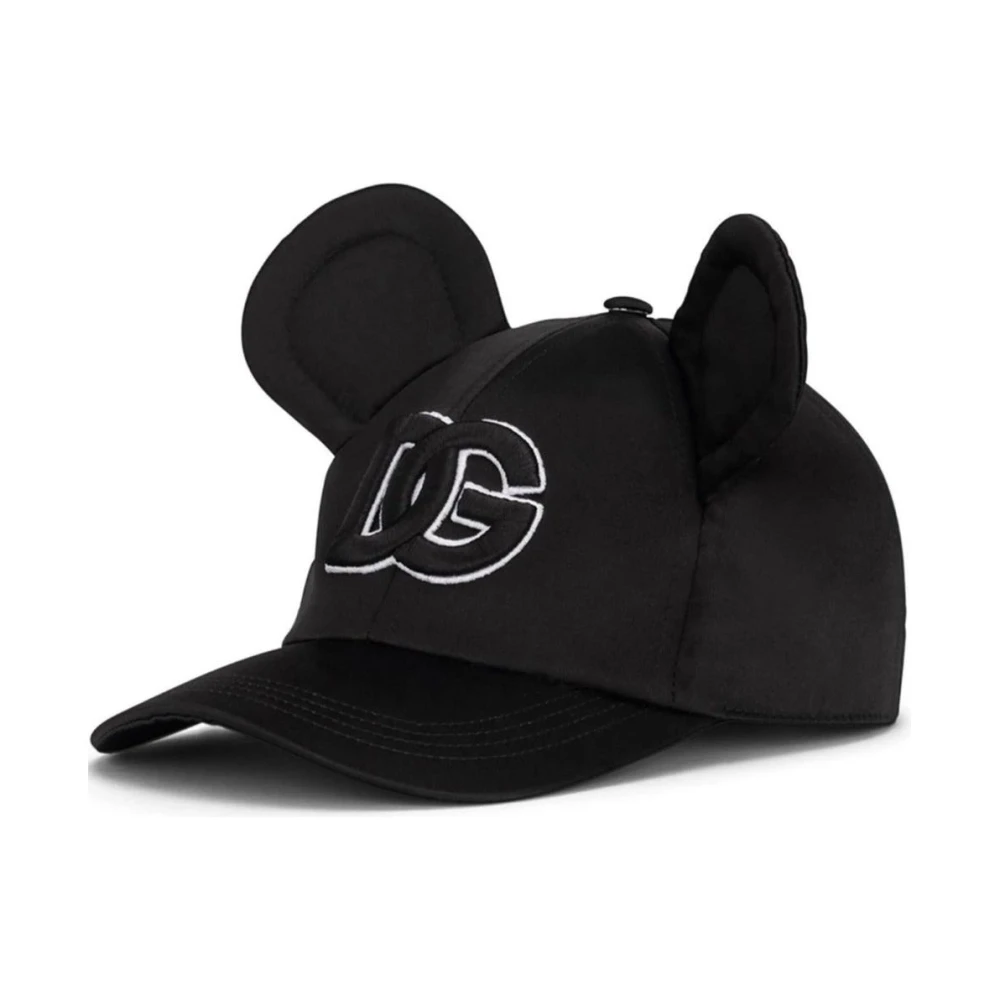 Dolce & Gabbana Baseballpet met Mickey Mouse oren Black Dames