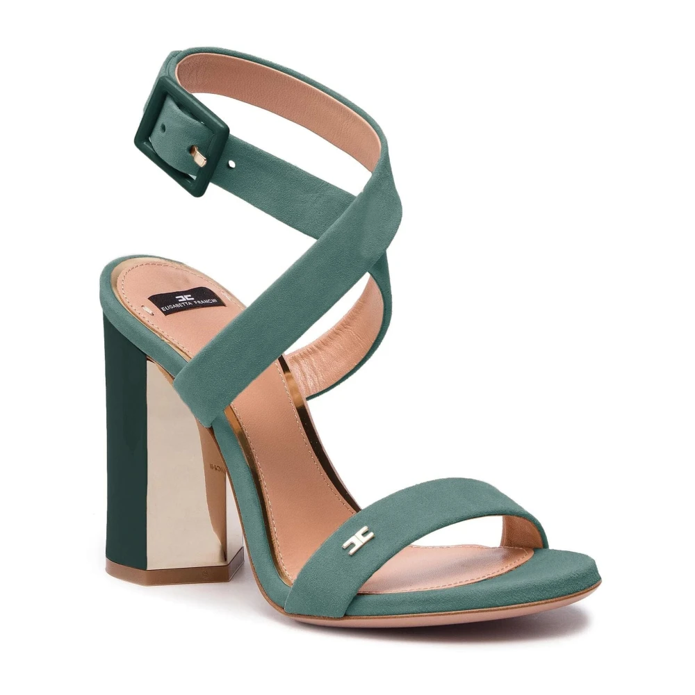 Elisabetta Franchi High Heel Sandals Green Dames