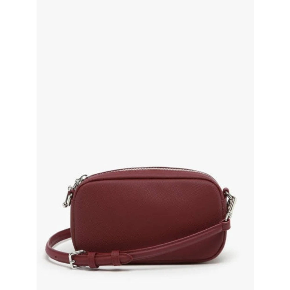 Lacoste Daily City Schoudertas Espresso Red Dames