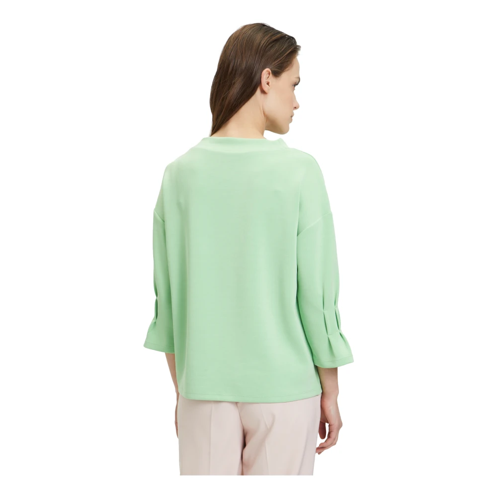 Betty Barclay Flowy Trompetmouw Sweatshirt Green Dames