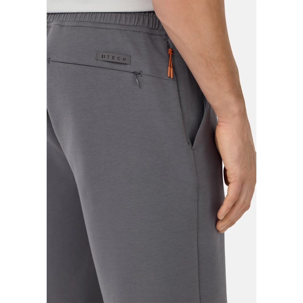 Boggi Milano Bermuda-shorts in lichte katoen-polyester mix White Heren