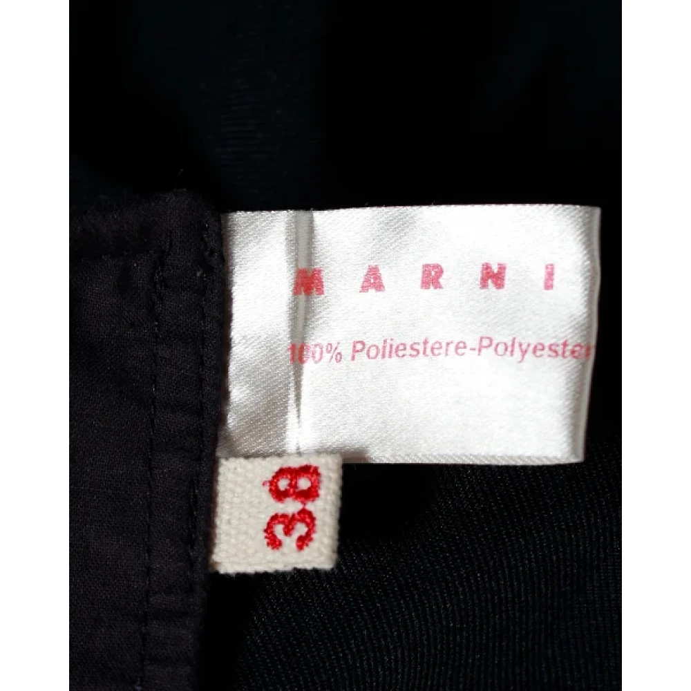 Marni Pre-owned Polyester dresses Black Dames