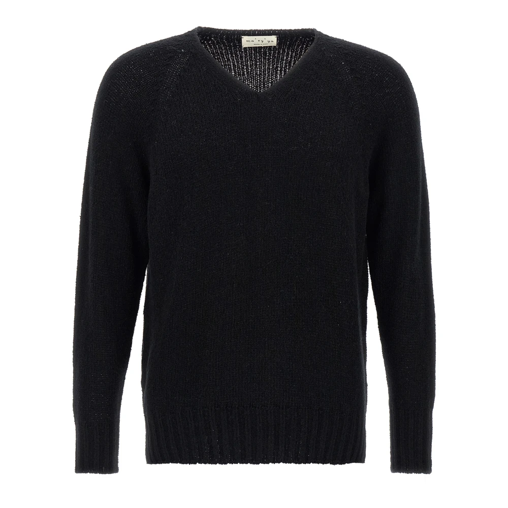 Ma'ry'ya Homme Noir Pulls, Taille: Xl Pull Bouclé