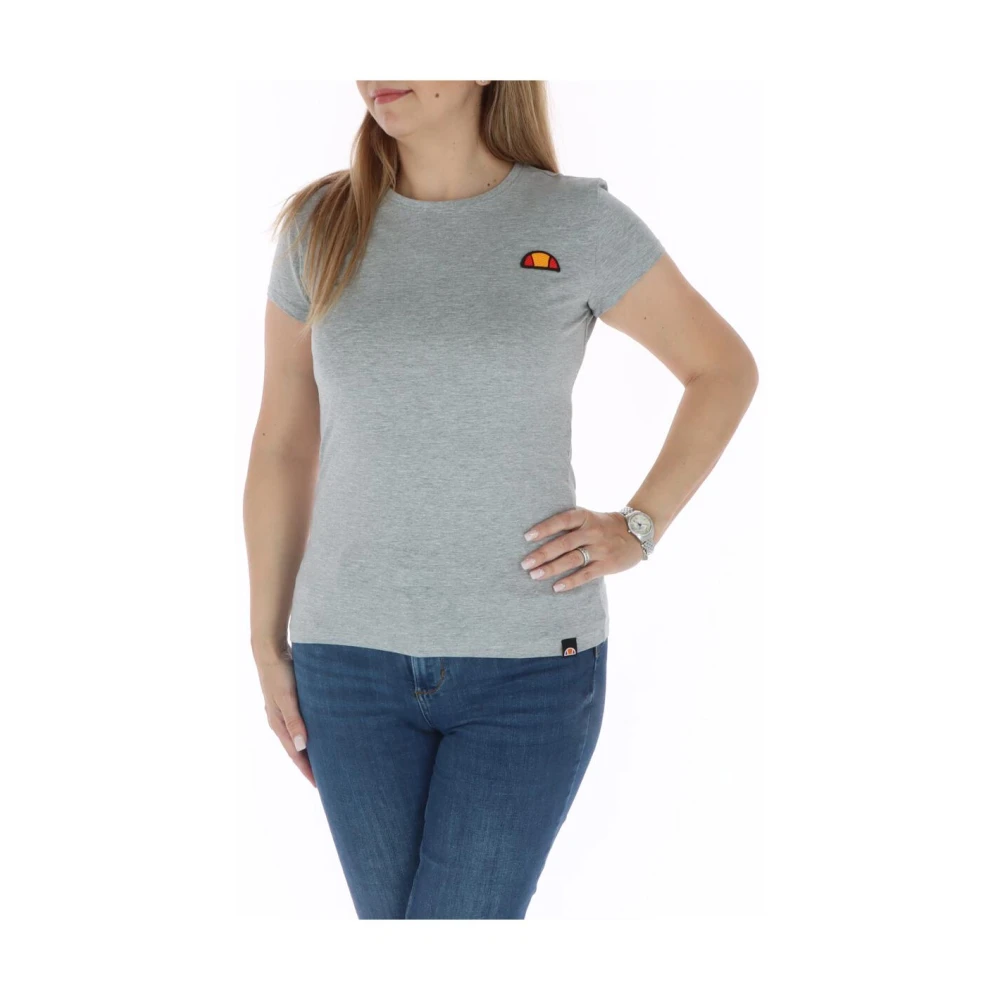 Ellesse Grijs Bedrukt Crew Neck T-Shirt Gray Dames