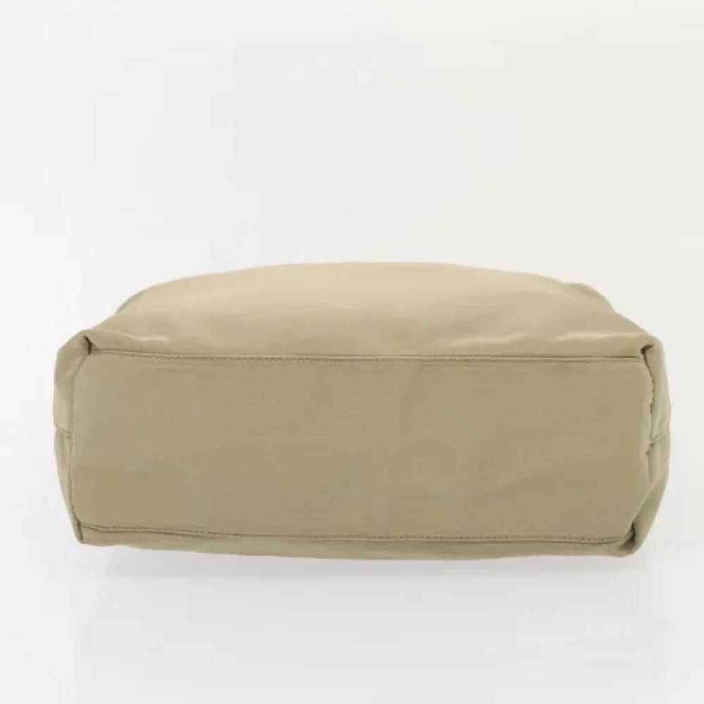 Prada Vintage Pre-owned Fabric prada-bags Beige Dames