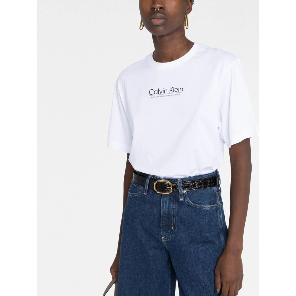 Calvin Klein Stijlvol en Comfortabel YAF T-Shirt White Dames