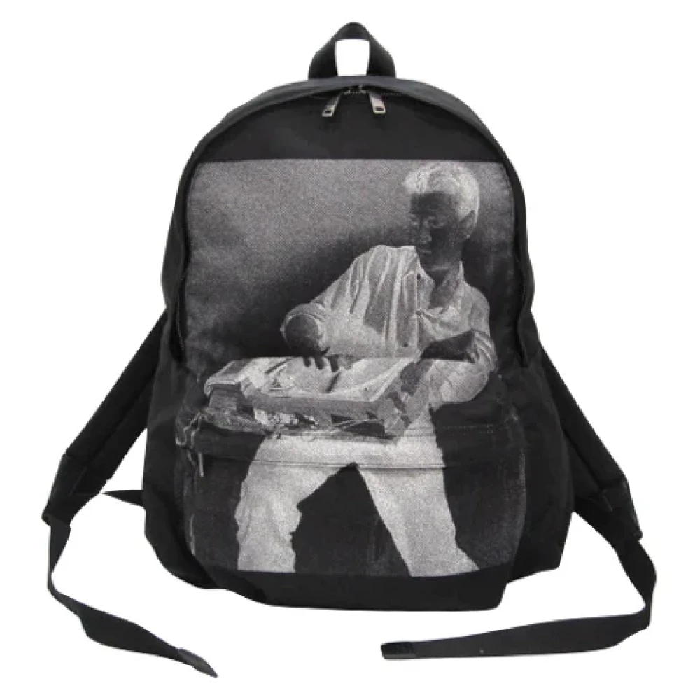 Celine Vintage Pre-owned Canvas shoulder-bags Black Dames