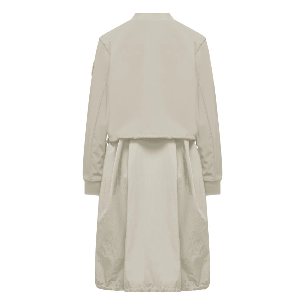 BomBoogie Bi-materiaal parka ongevoerd Beige Dames