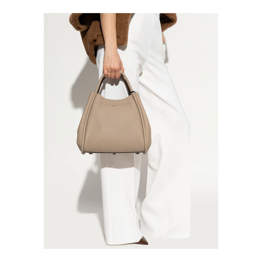 Max Mara Handtas Drummedmarine Beige Dames