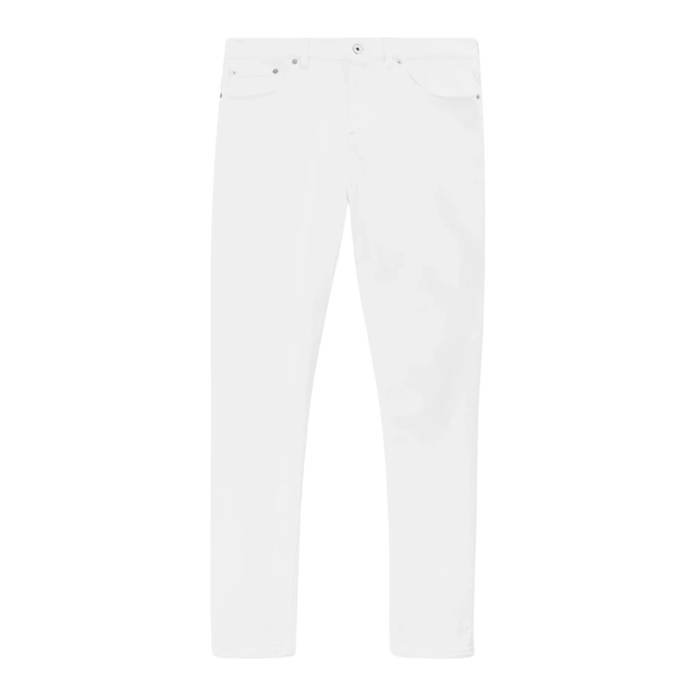 Burberry Slim Fit Stretch Denim Jeans White Heren