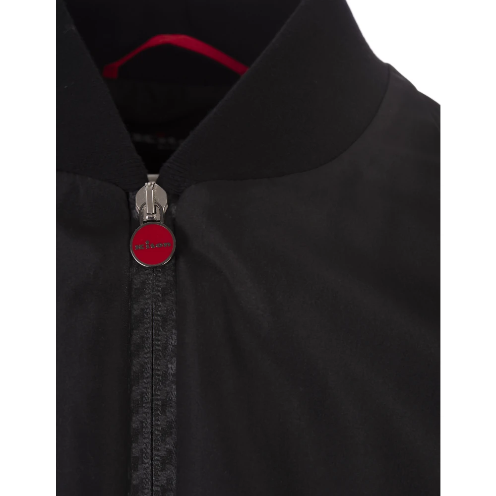 Kiton Zwart Polyester Stijlvol Modieus Shirt Black Heren