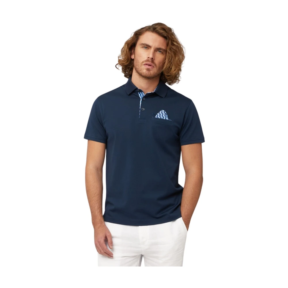 Harmont & Blaine Polo Shirts Blue Heren