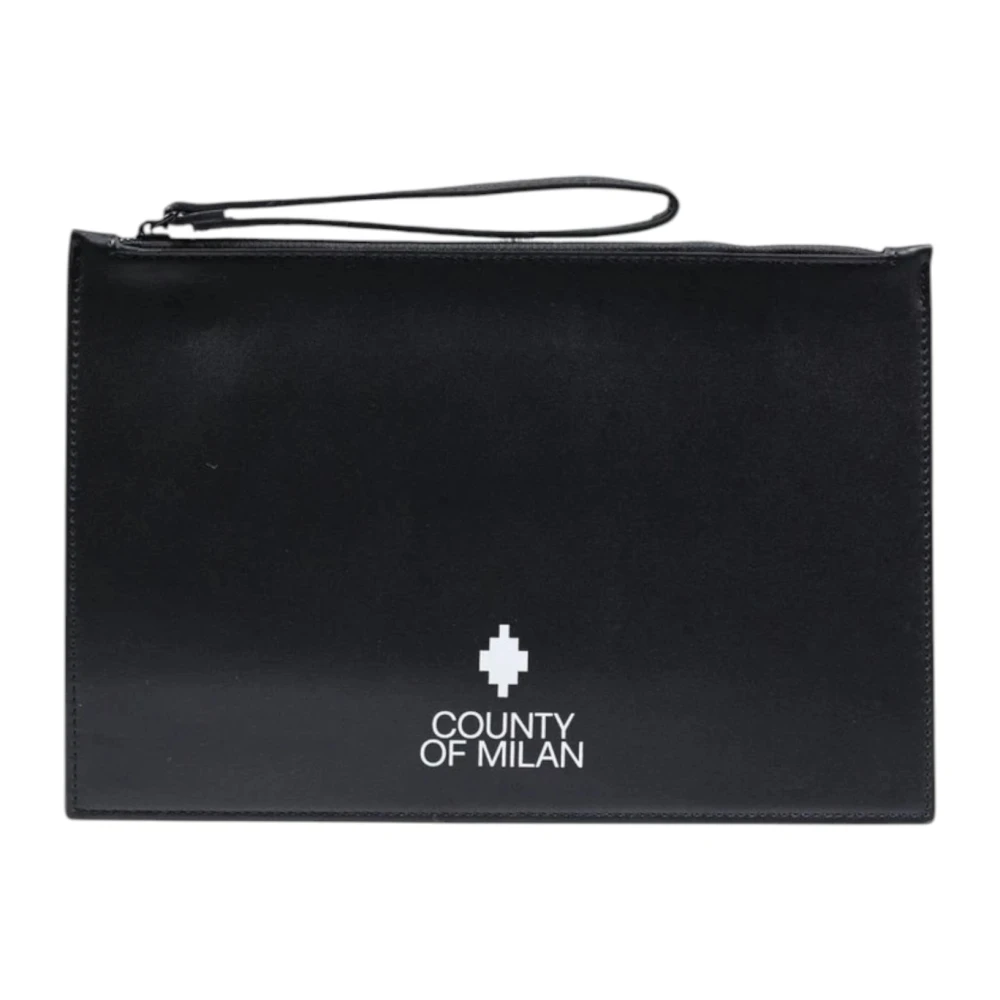 Marcelo Burlon Men's Black Wallets & Cardholders, One Size, Pochette Comas260331
