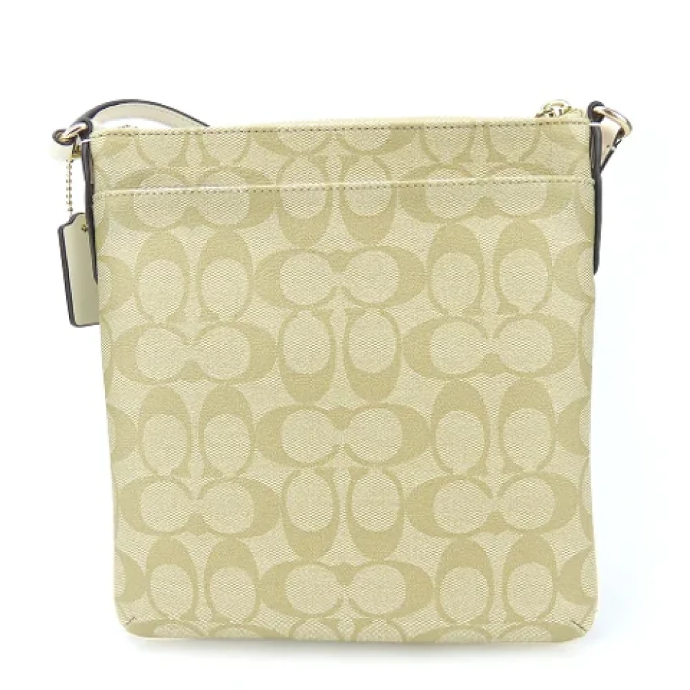 Coach Pre-owned Plastic shoulder-bags Beige Dames