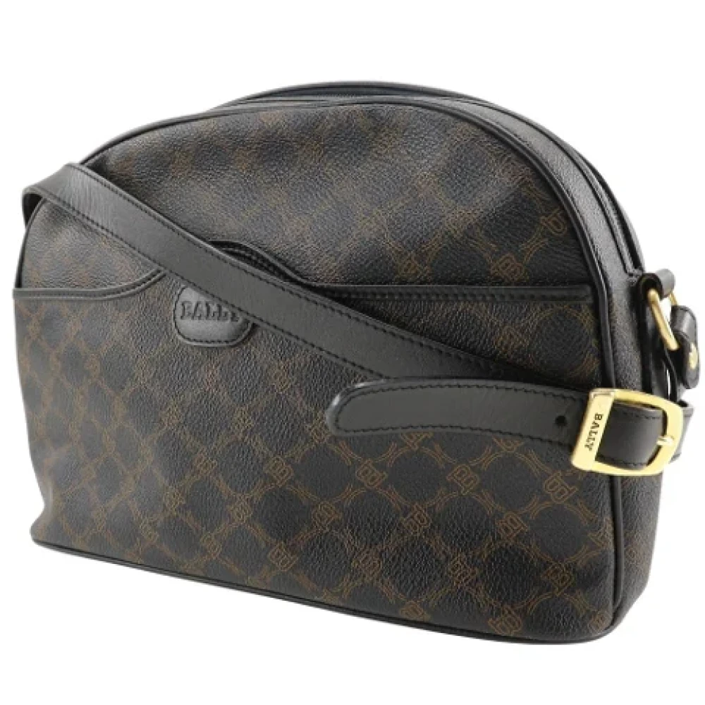 Bally Pre-owned Canvas crossbody-bags Black Dames