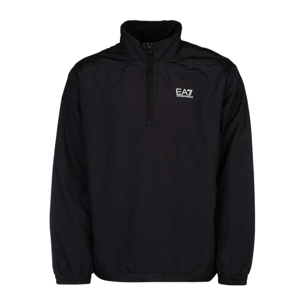 Emporio Armani EA7 Stijlvolle Jas voor Mannen Black Heren