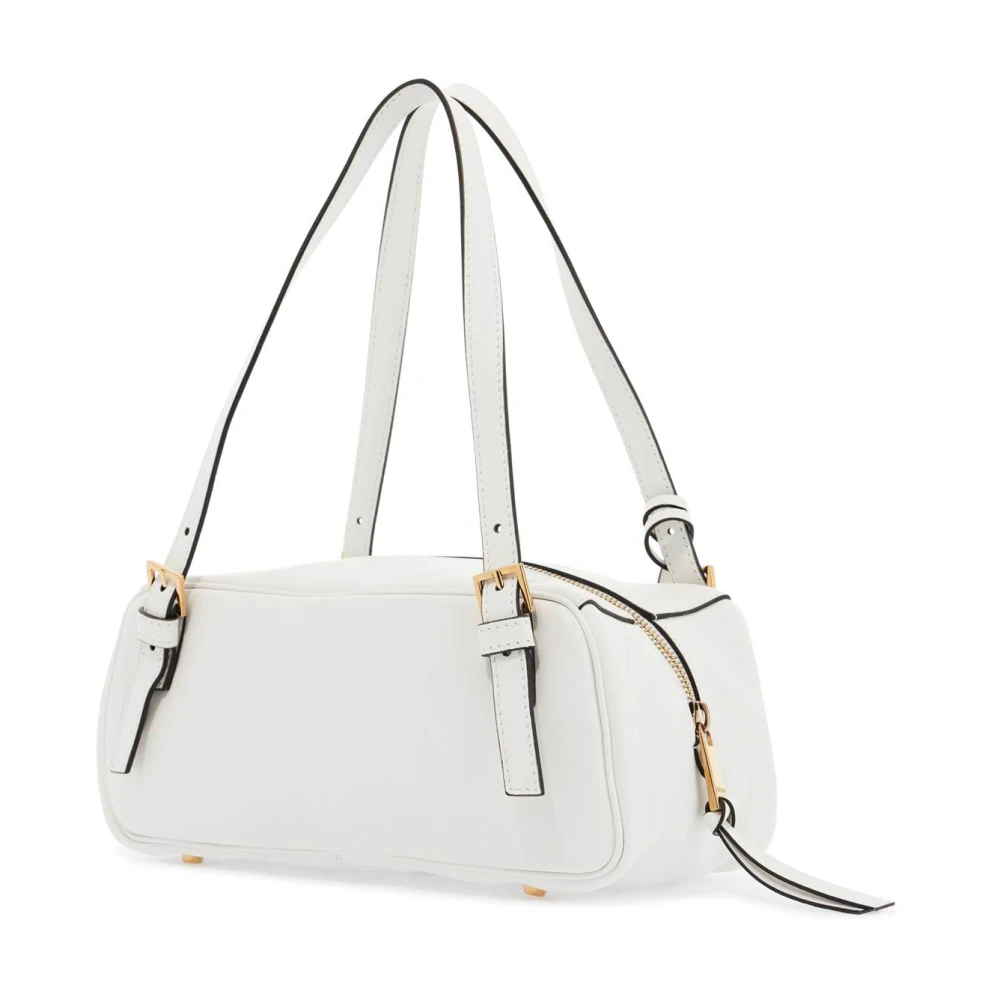 Versace Nappa Leren Bowlen Tas White Dames