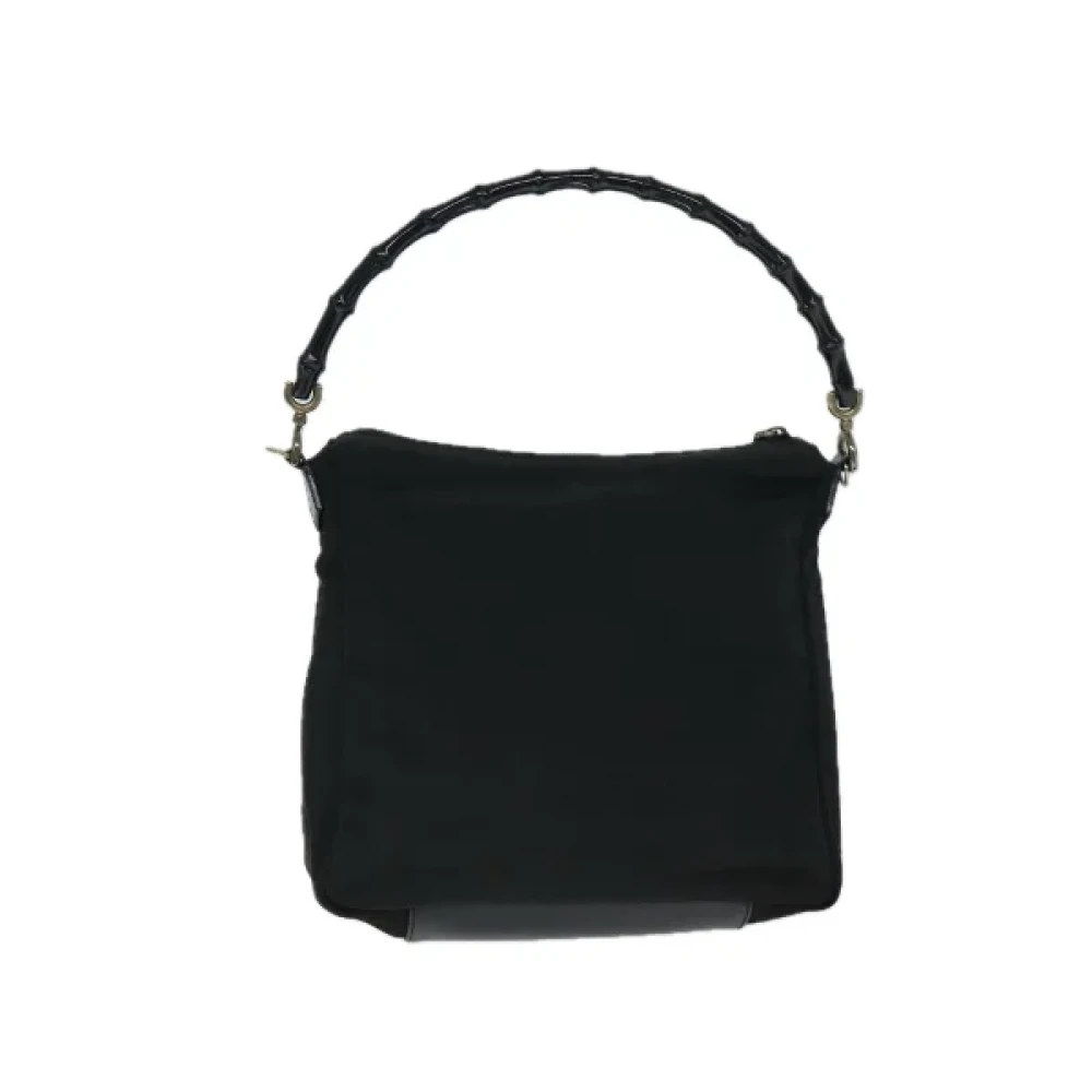 Gucci Vintage Pre-owned Nylon handbags Black Dames