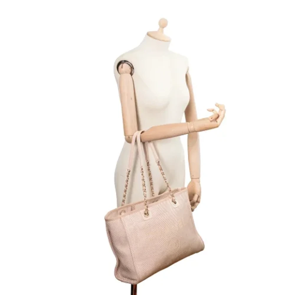 Chanel Vintage Pre-owned Canvas chanel-bags Pink Dames