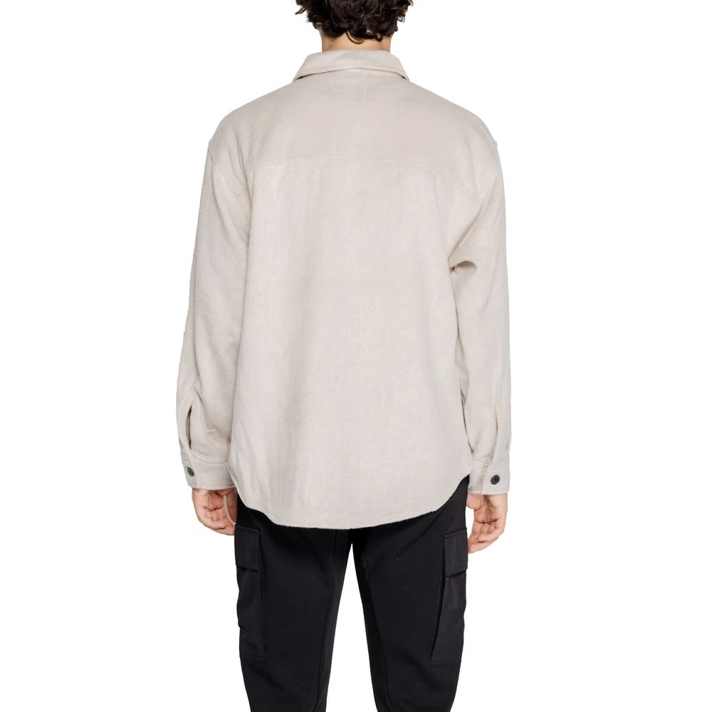 jack & jones Beige Polyester Jas Heren Wintercollectie Beige Heren